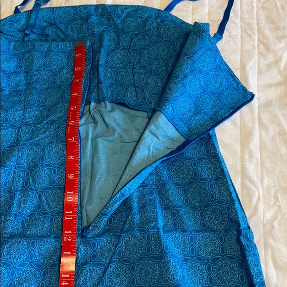 The Limited Stretch Blue Pattern Summer Dress - Picture 9 of 9